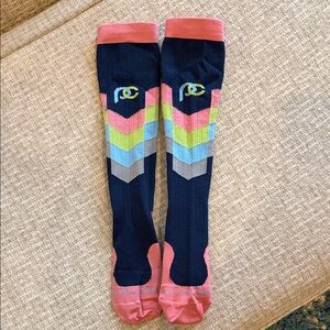 Colorful Chevron Pattern Knee-High Socks